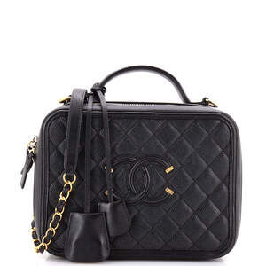 Chanel Filigree Vanity Case Quilted #237503C47B
